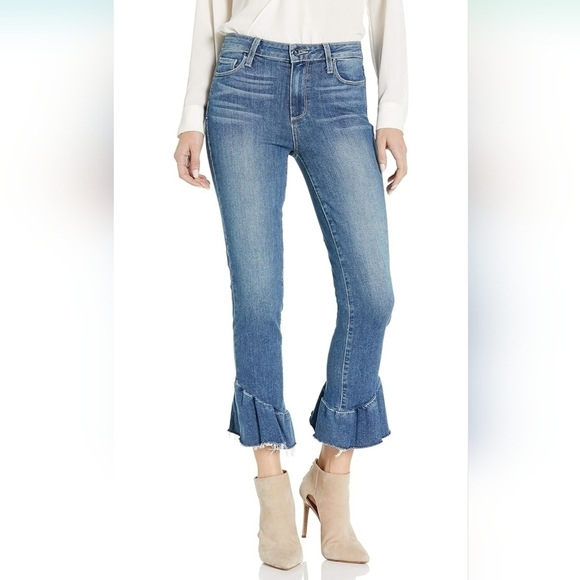 PAIGE Women's Flora Straight Jeans - Picture 1 of 8